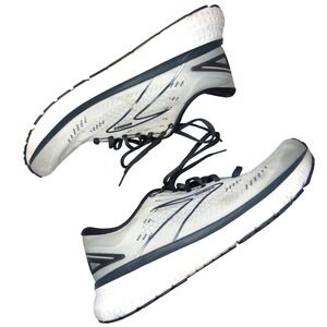 Brooks Ghost 14 Men Running Shoes Grey Blue Size 9.5 Narrow 2A Athletic Sneakers